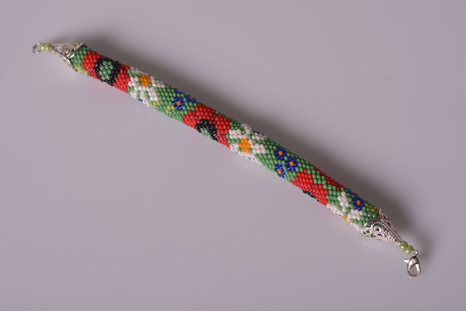 Bracelet spirale design Bijou fait main Accessoire femme fleurs originales photo 2