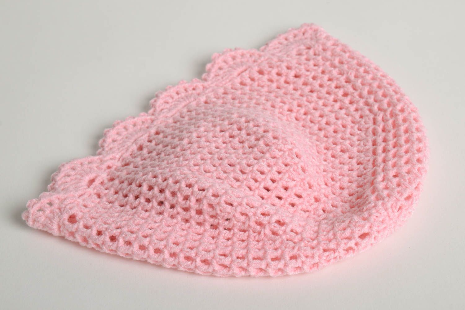 Bonnet tricot fait main Chapeau au crochet original Vêtement enfant design photo 4