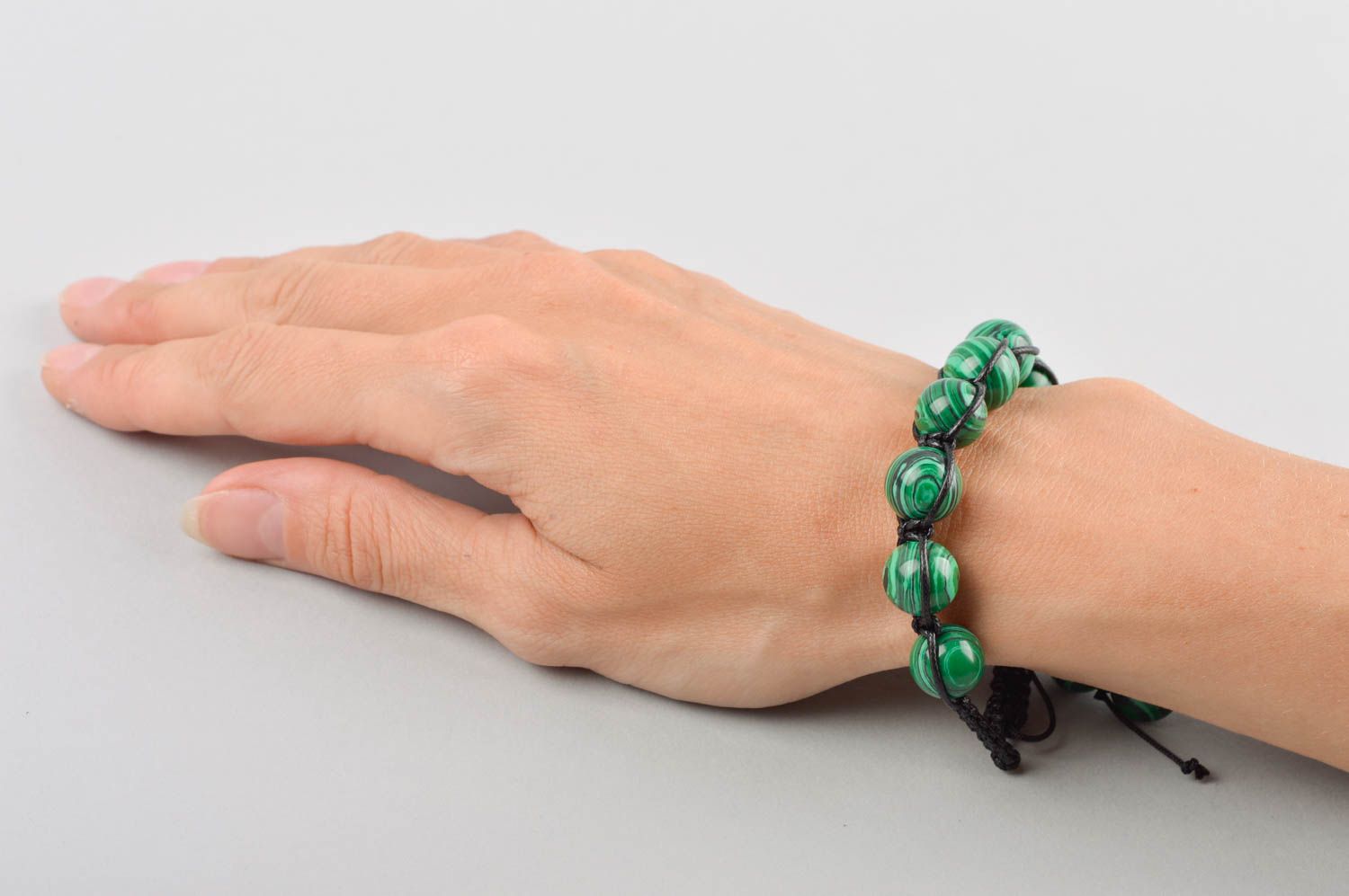 Unusual handmade woven cord bracelet bead bracelet designs cool jewelry photo 5