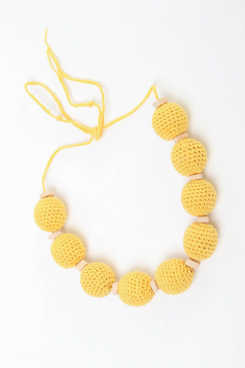 Handmade necklace for feeding nursing necklace accessory for newborns photo 2