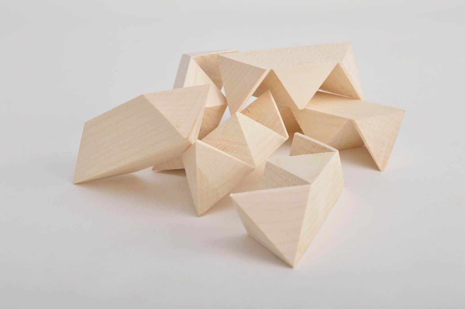 Игрушка ручной работы деревянный кубик игрушка из дерева от 3 лет Звездочка фото 5