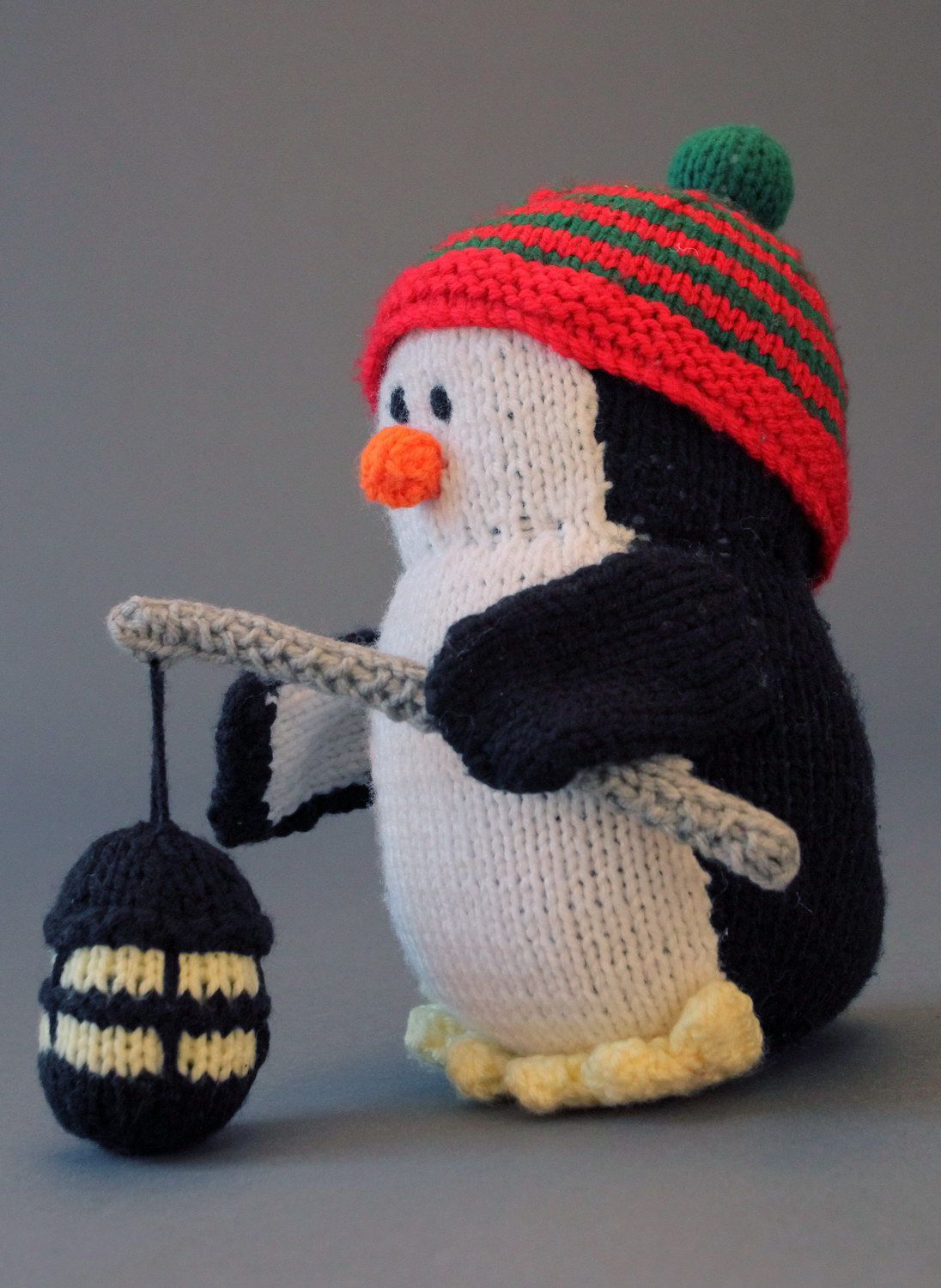 Soft toy Penguin with a small lamp photo 2