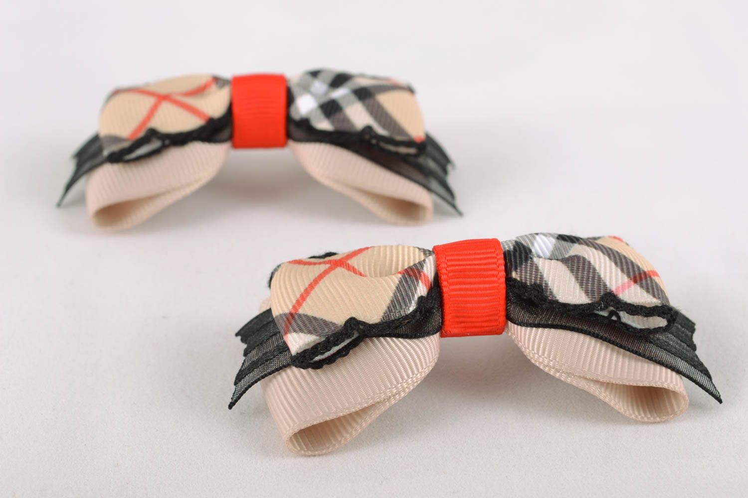 Rep ribbon bows for brooch or hair accessory
 photo 5