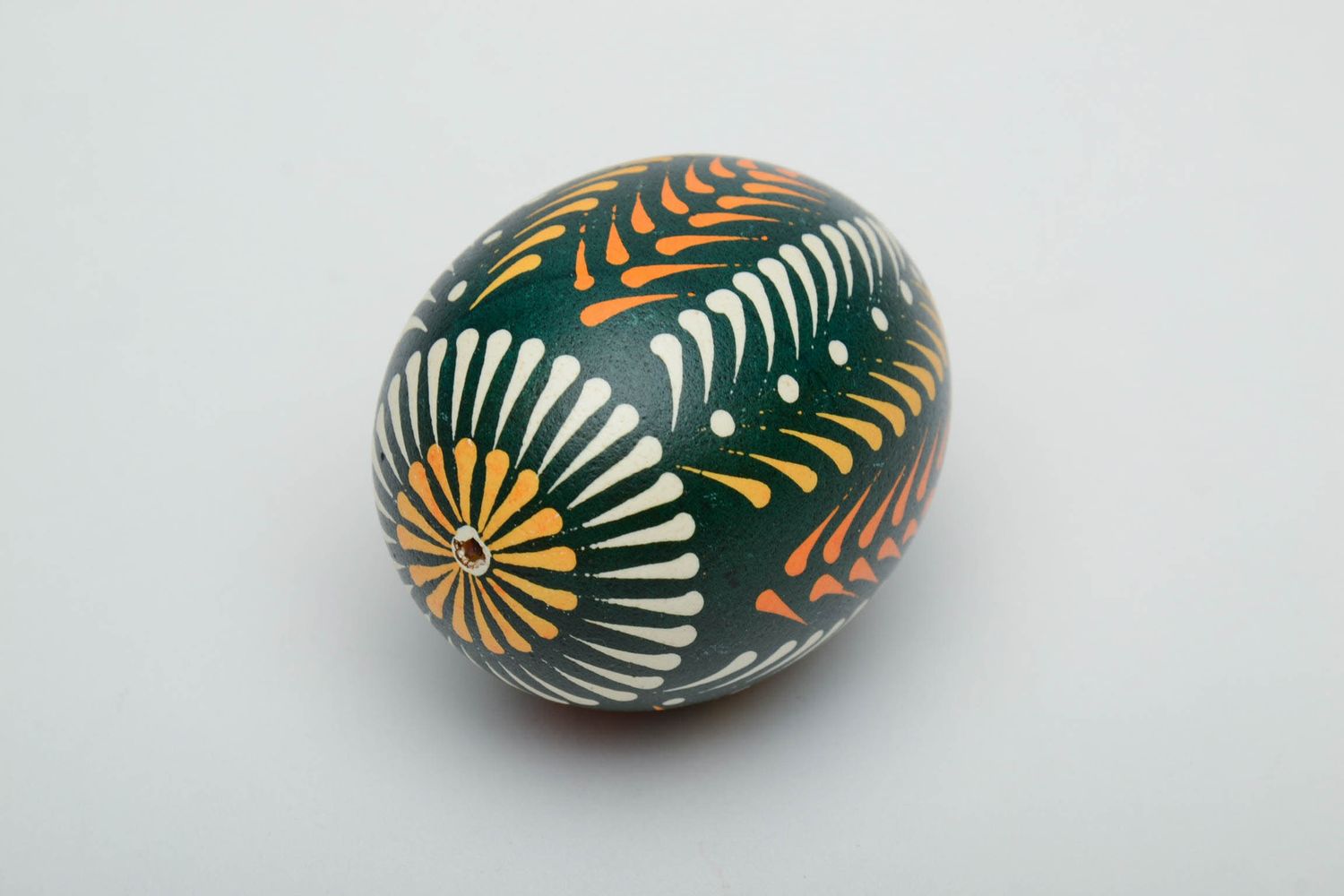 Пасхальное яйцо с ручной росписью в лемковском стиле фото 4
