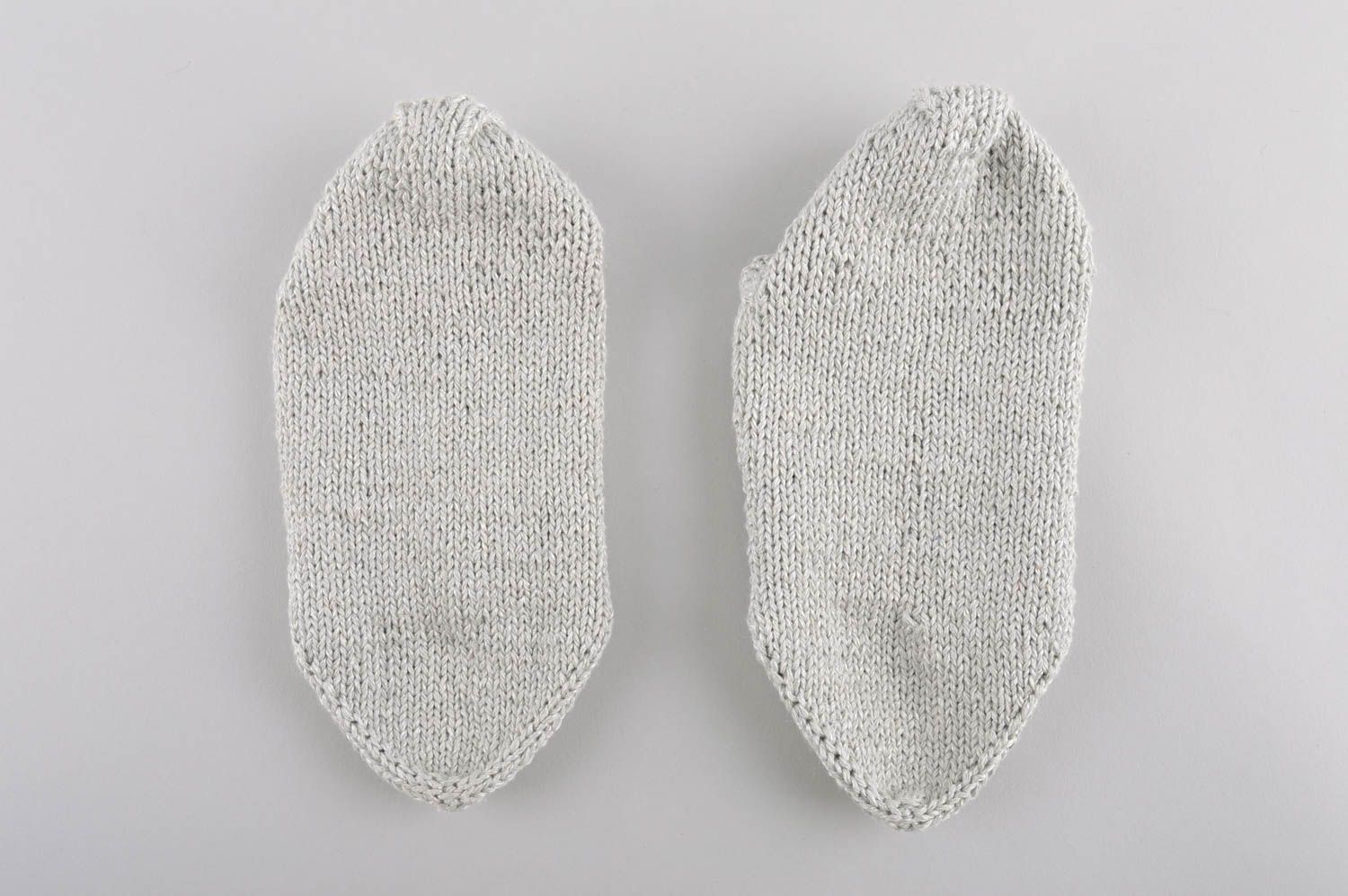 Вязаный аксессуар носки ручной работы зимние носки вязаное изделие носки длинные фото 3