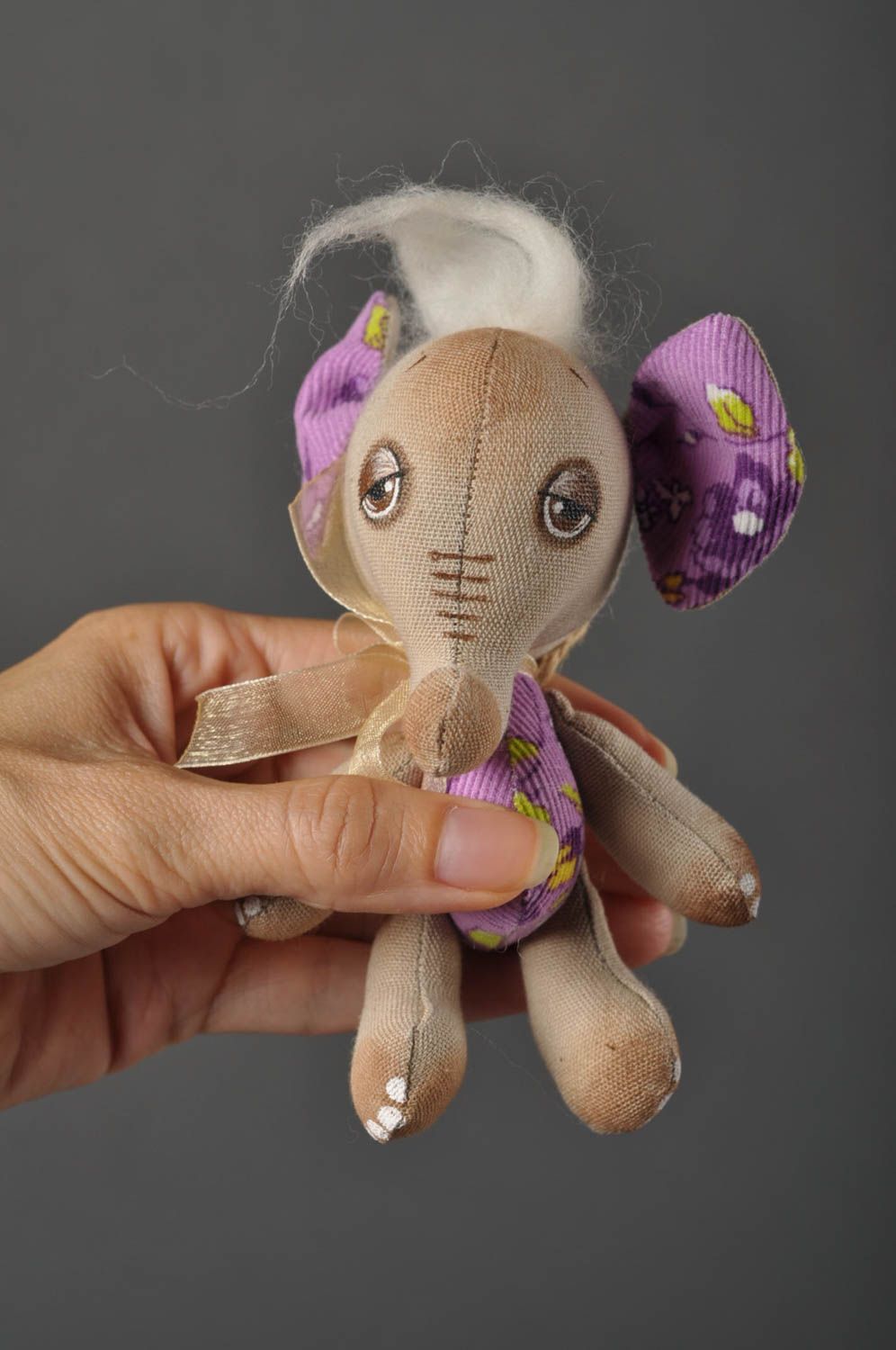 Muñeco de tela hecho a mano peluche original estiloso bonito juguete para niños foto 5