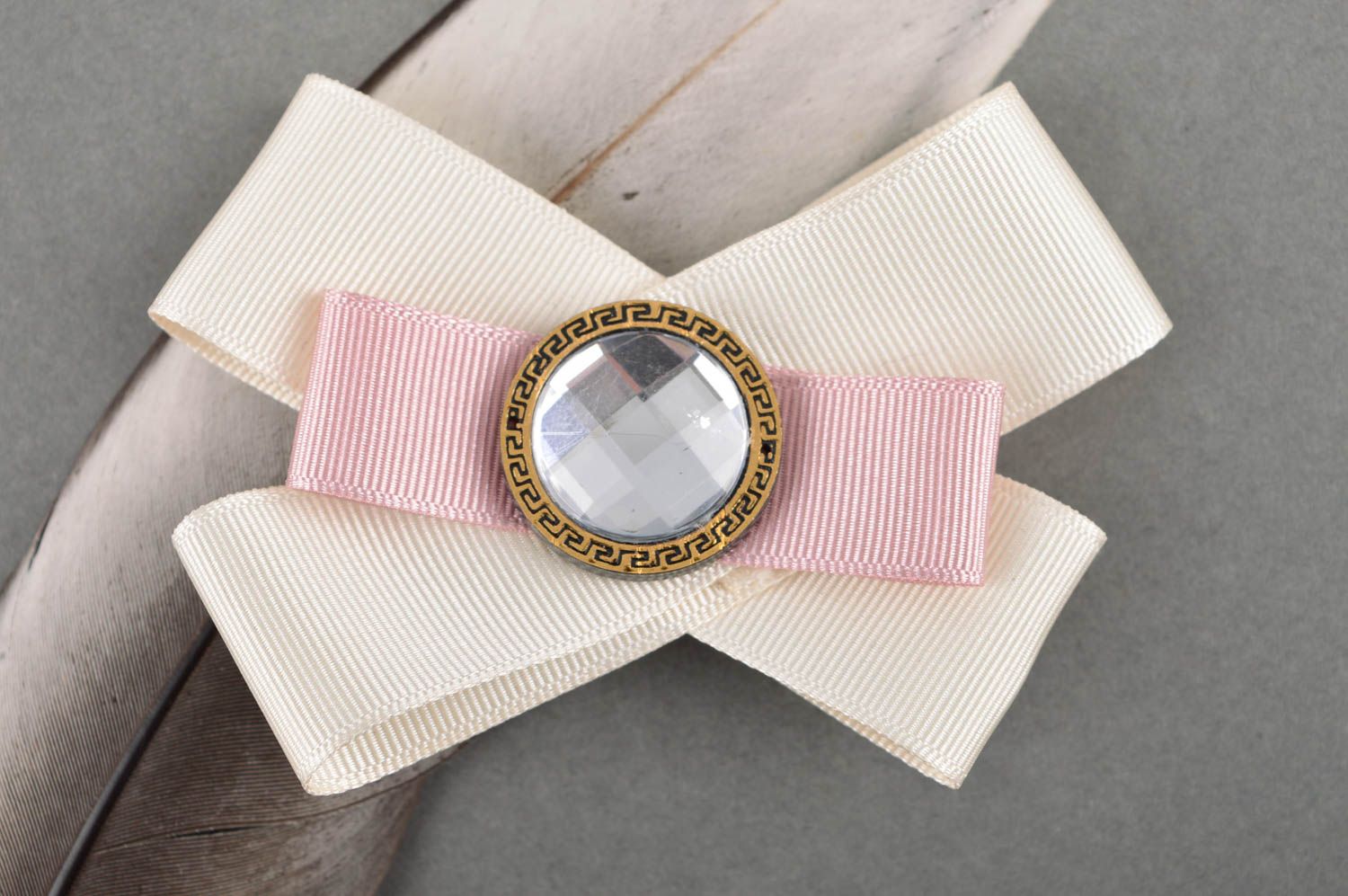 Festive brooch handmade textile brooch designer accessory for women nice gift photo 1