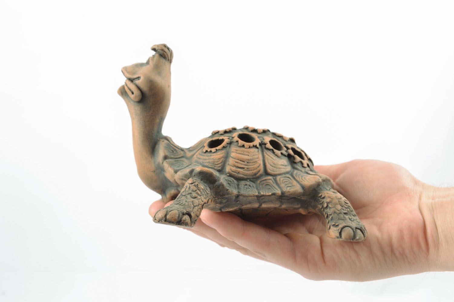 Clay pencil holder Turtle photo 4