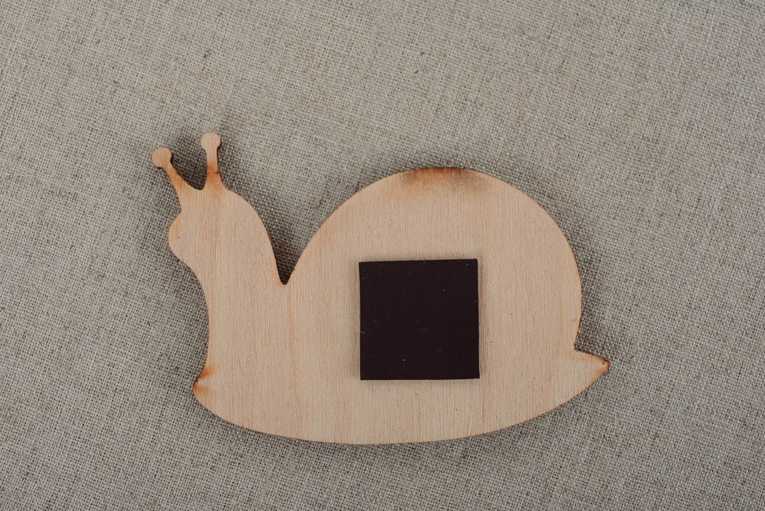 Wooden blank for painting Snail photo 2
