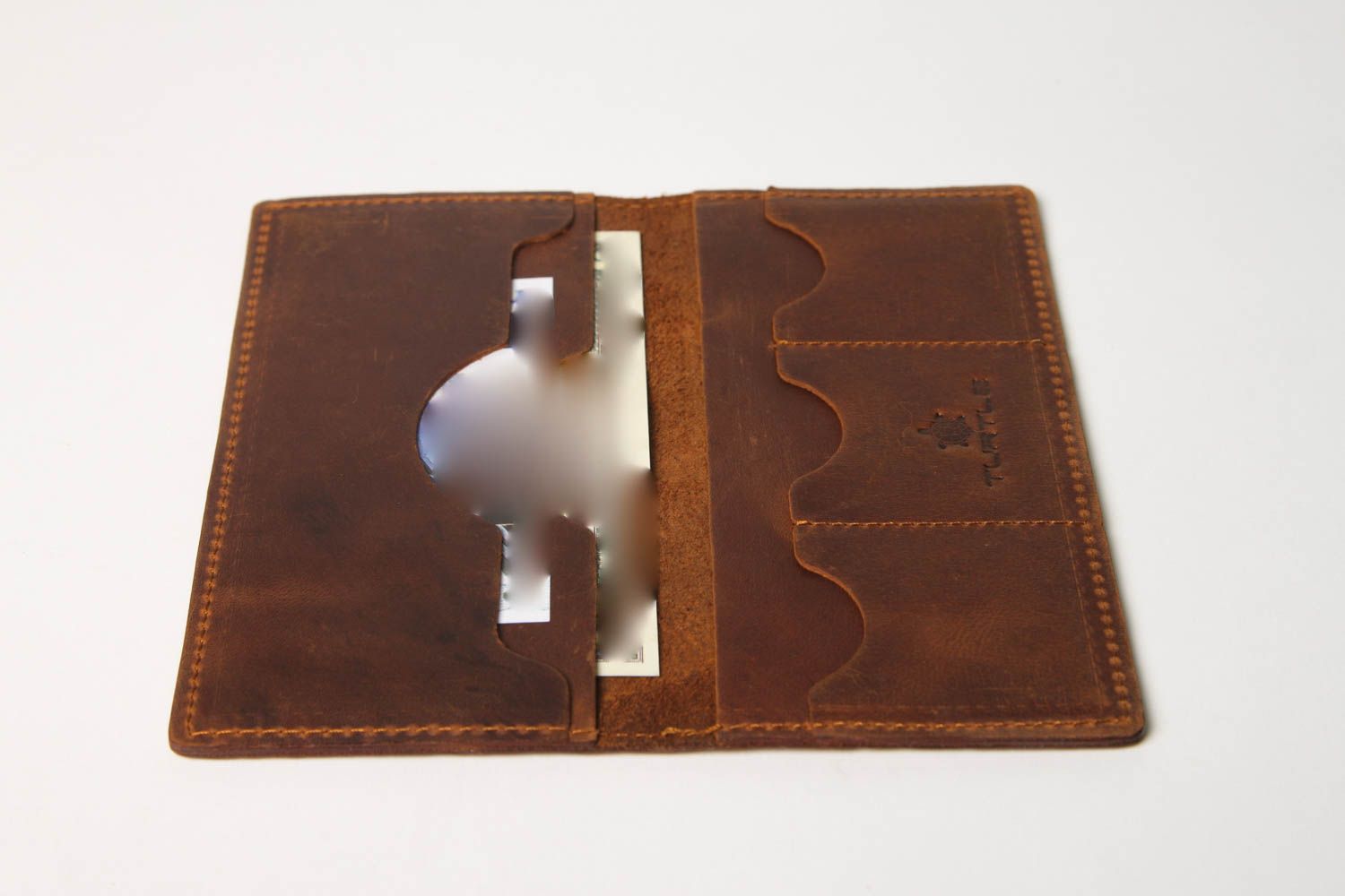 Beautiful handmade leather wallet elegant wallet design leather goods gift ideas photo 4