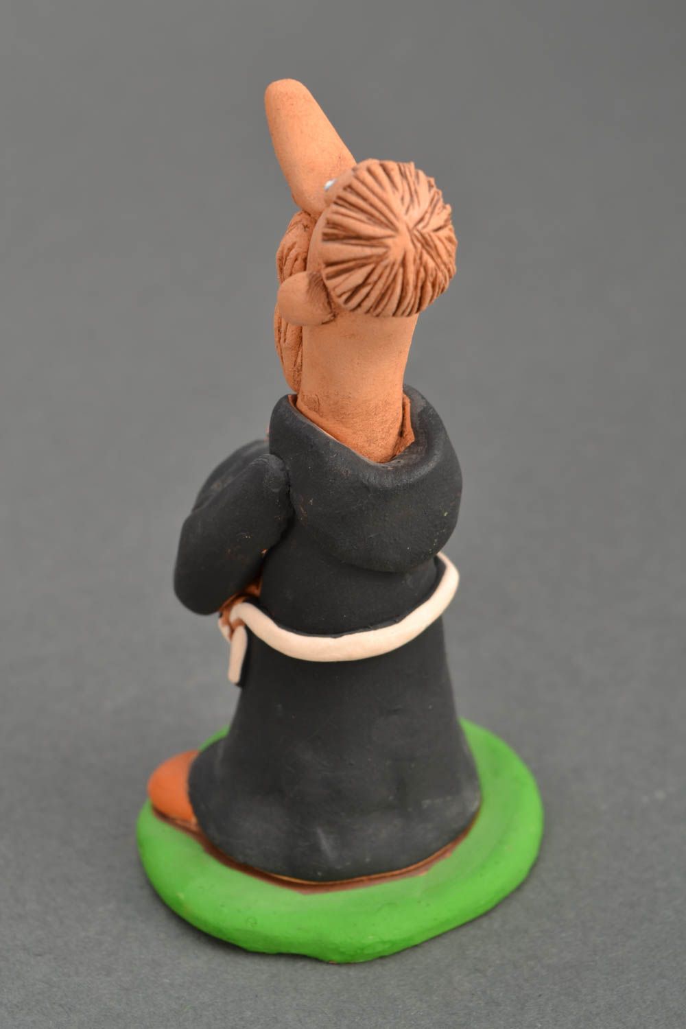 Homemade ceramic figurine Monk photo 1