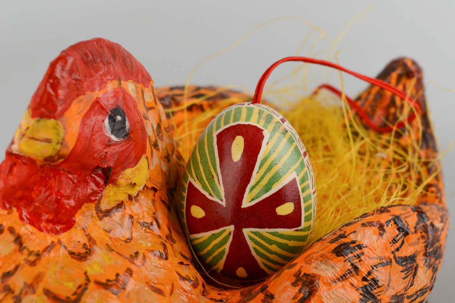 Huevo de Pascua artesanal estiloso regalo original decoración para fiesta foto 1