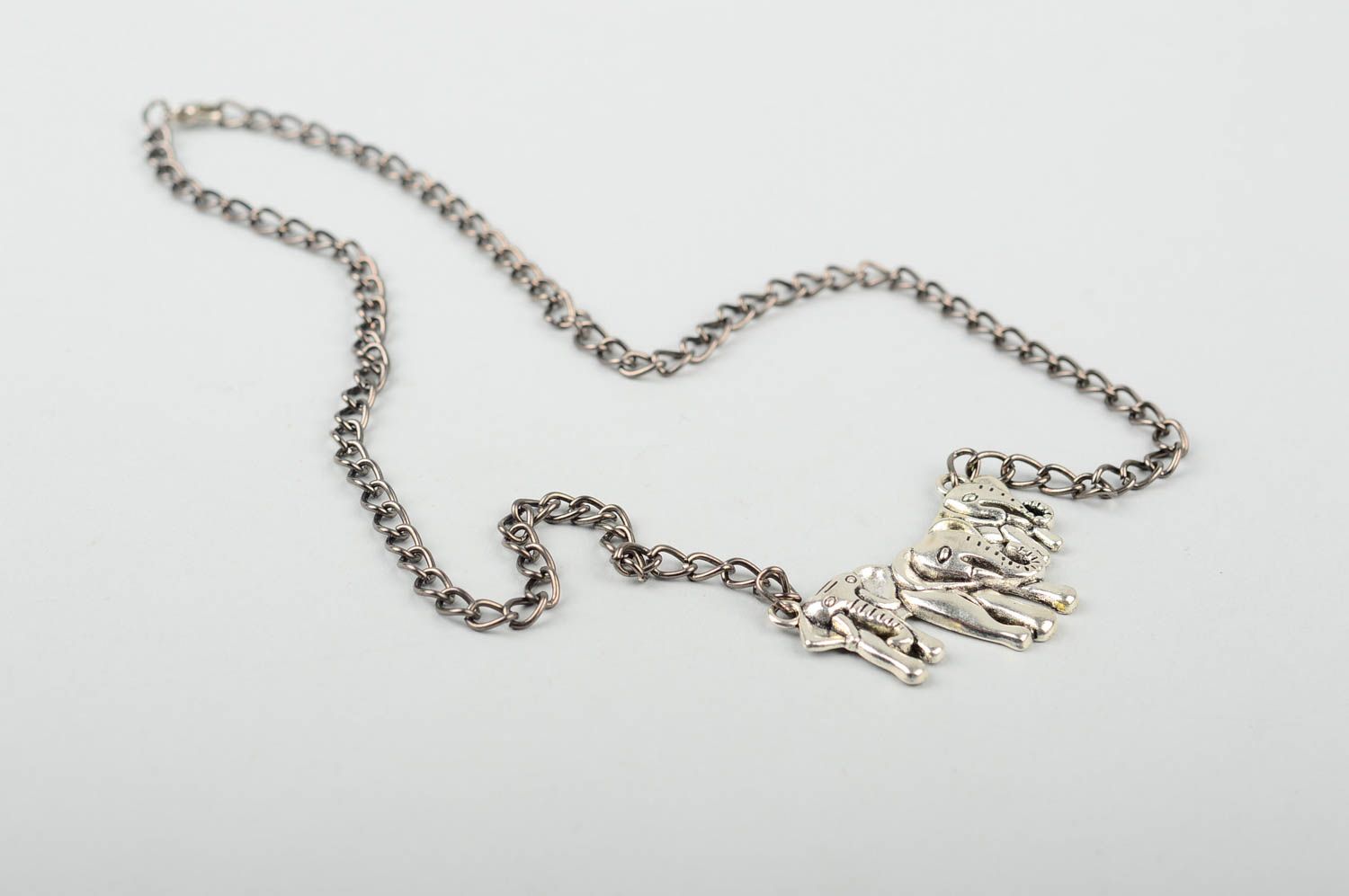 Beautiful handmade chain necklace metal pendant necklace beautiful jewellery photo 3