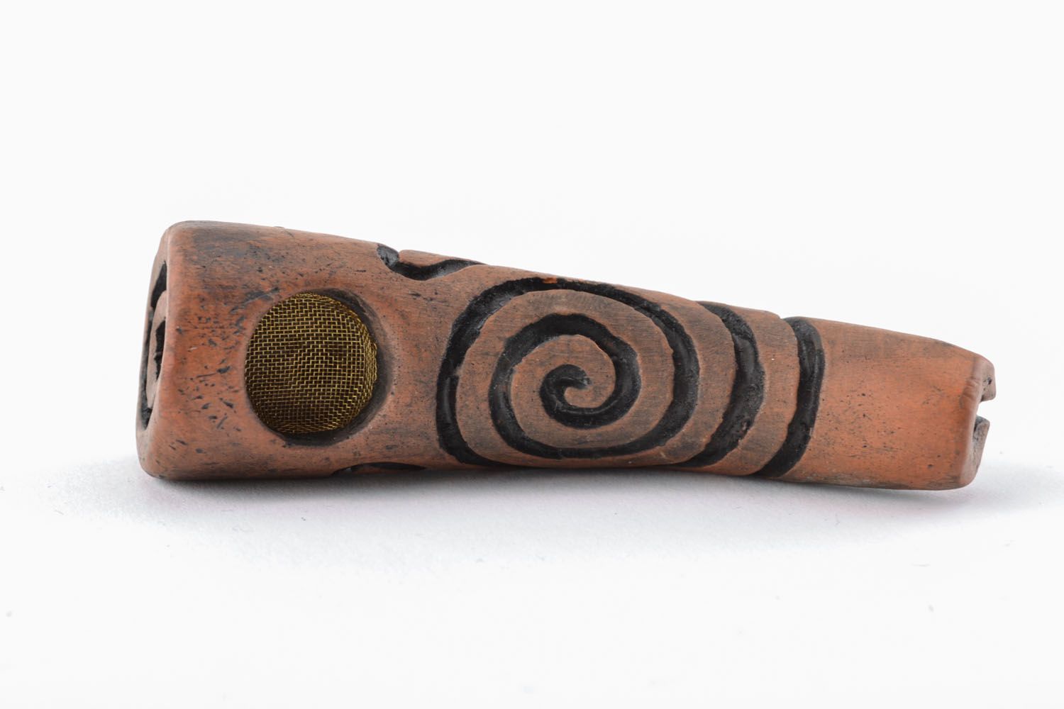 Handmade clay tobacco pipe Panpipe photo 1