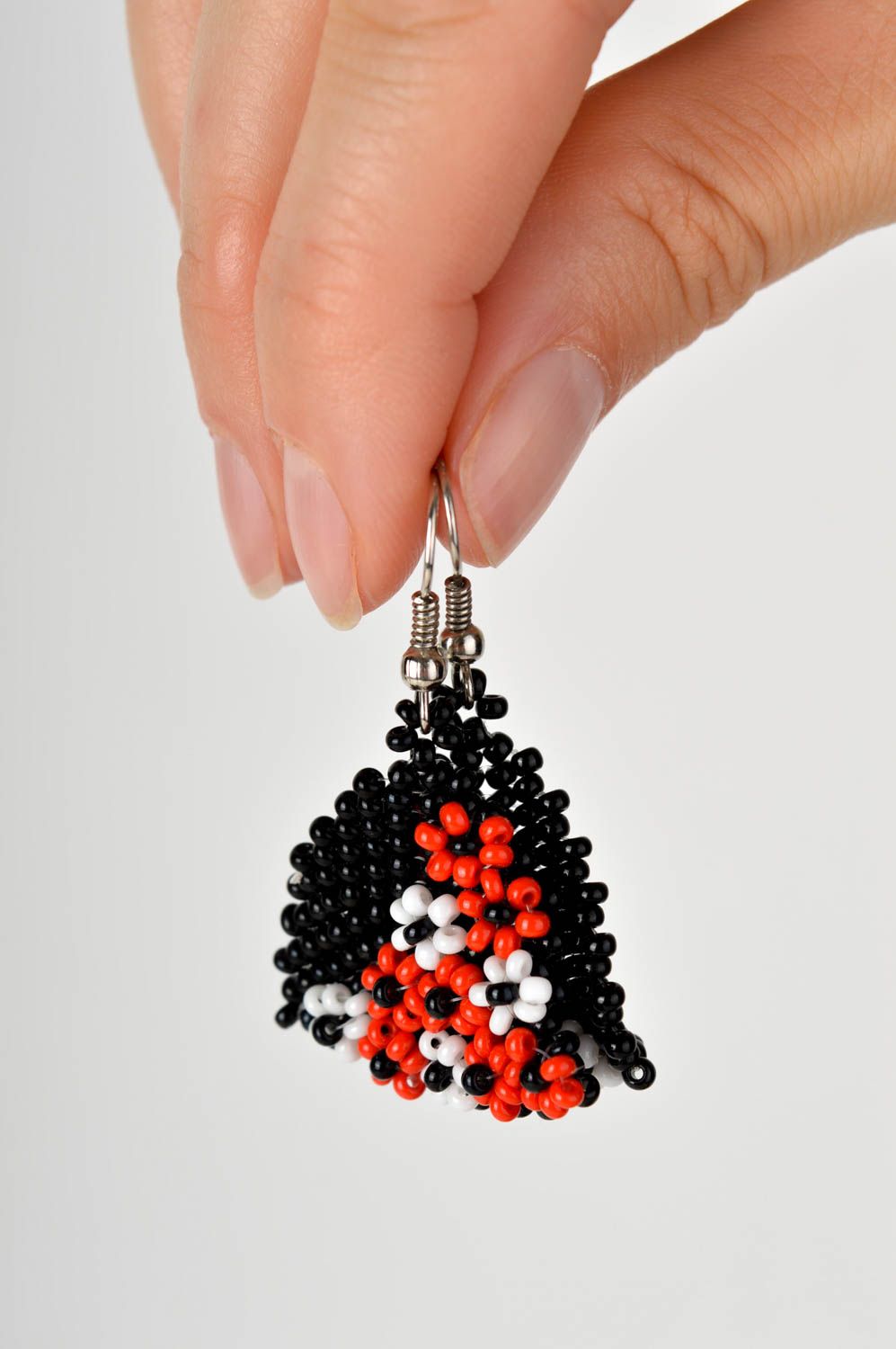 Handmade stylish earrings unusual designer jewelry cute earrings with charms photo 5