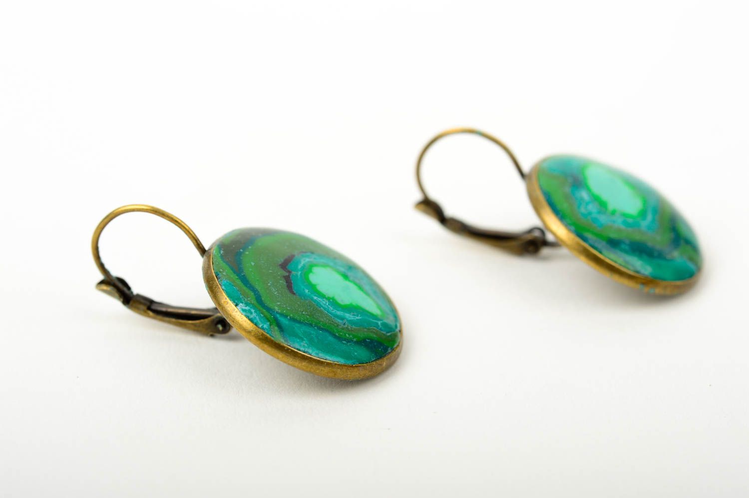 Handmade earrings for girls ladies earrings polymer clay designer jewelry photo 3