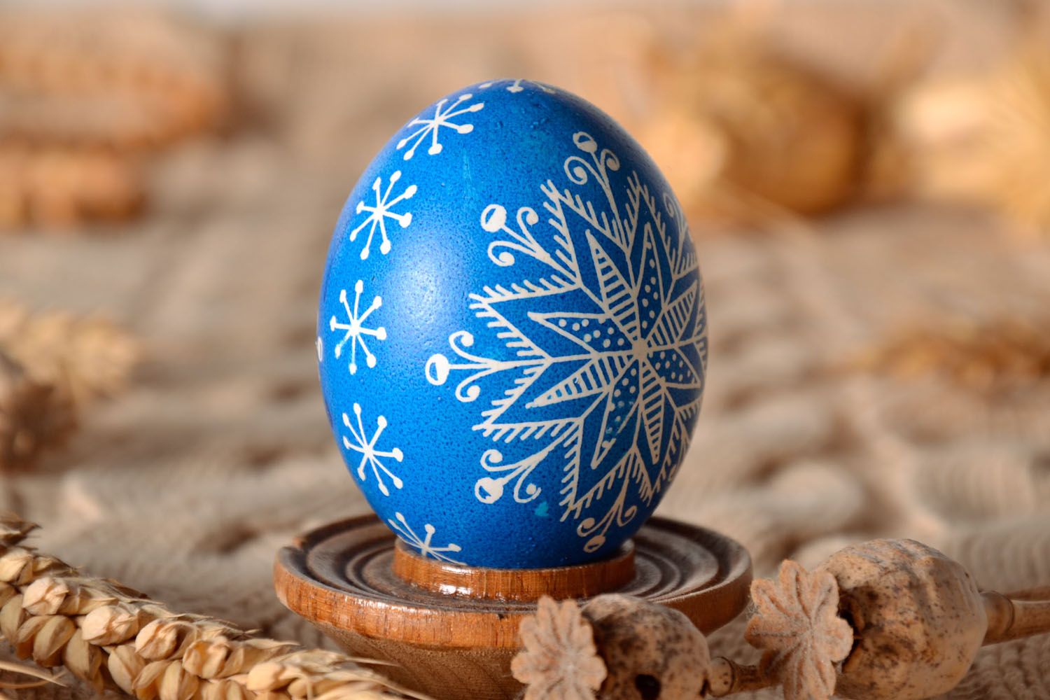 Homemade painted egg for New Year photo 1