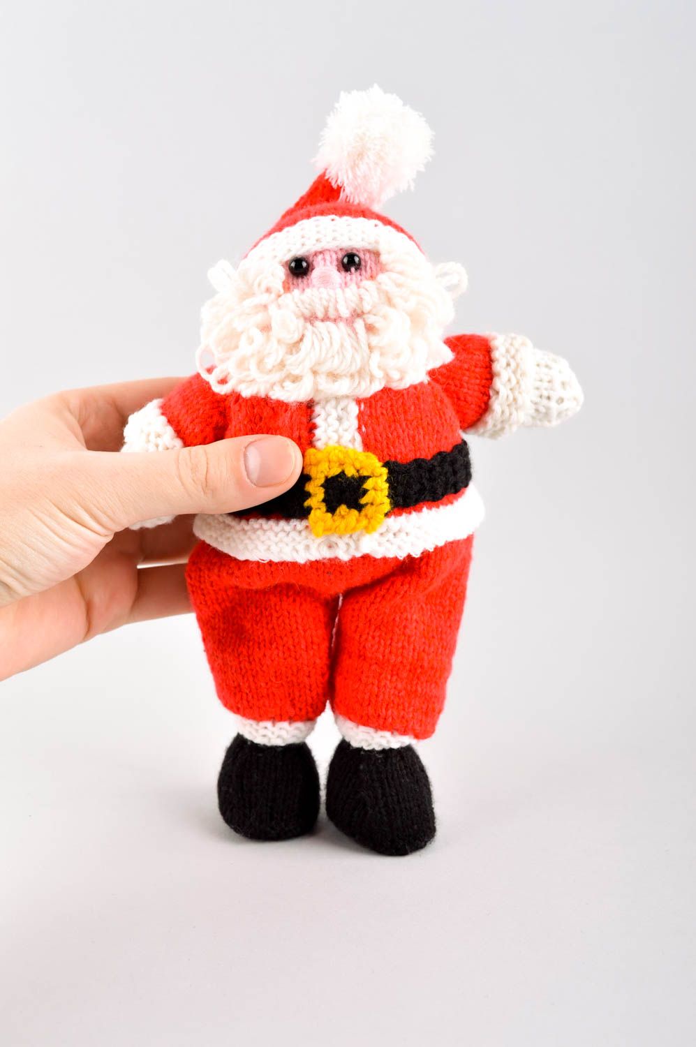 Juguete artesanal con forma de Papá Noel regalo original peluche para niños foto 5