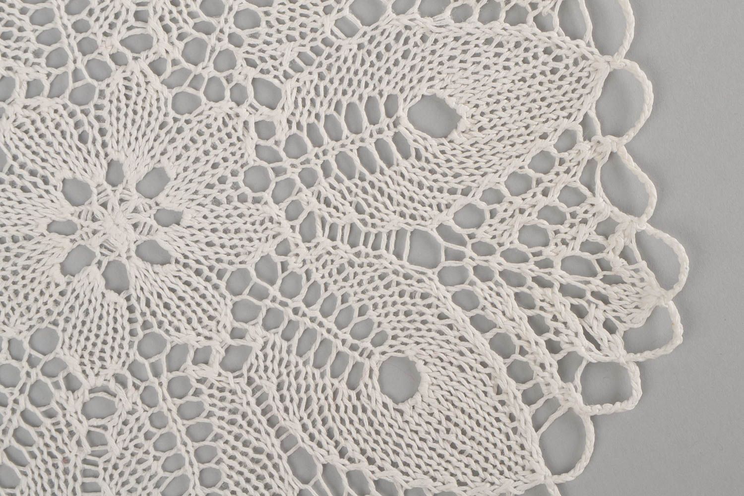 Unique knitted napkin cotton designer tablecloth for interior present ideas photo 4