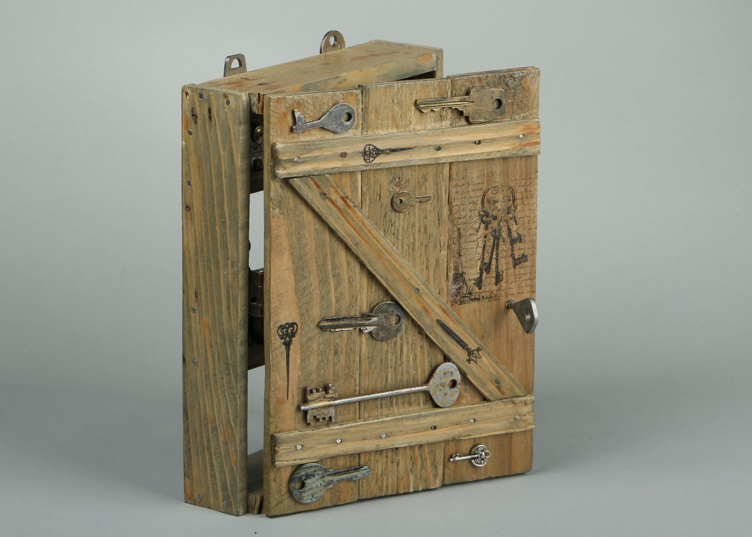 Caja para llaves de madera foto 1