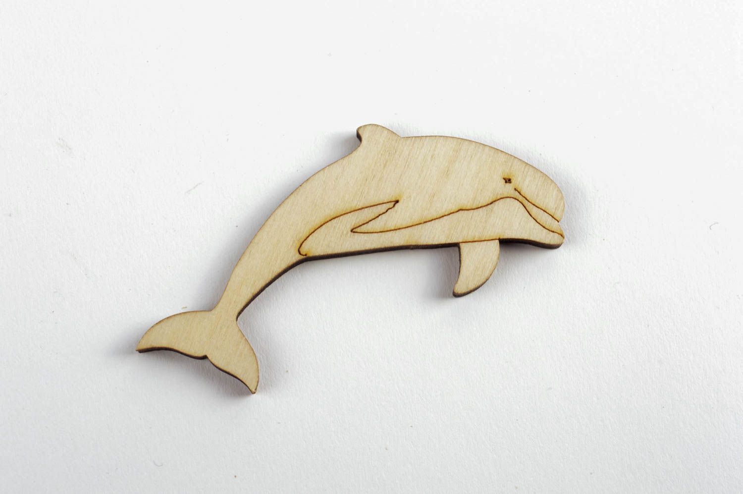 Forme en bois à peindre fait main scrapbooking Loisirs créatifs dauphin design photo 2