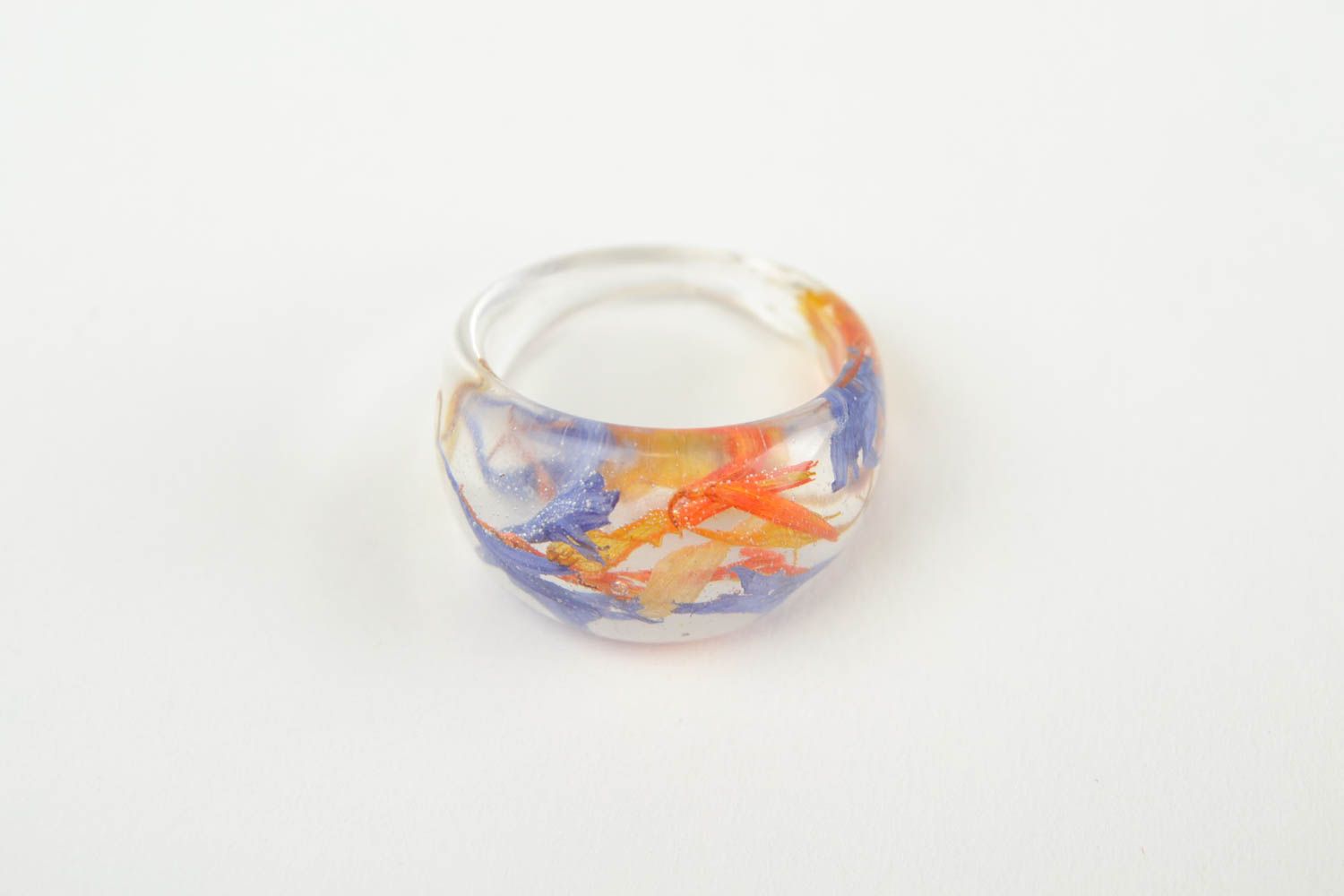 Элегантное кольцо ручной работы кольцо с цветами авторское модное кольцо  фото 3