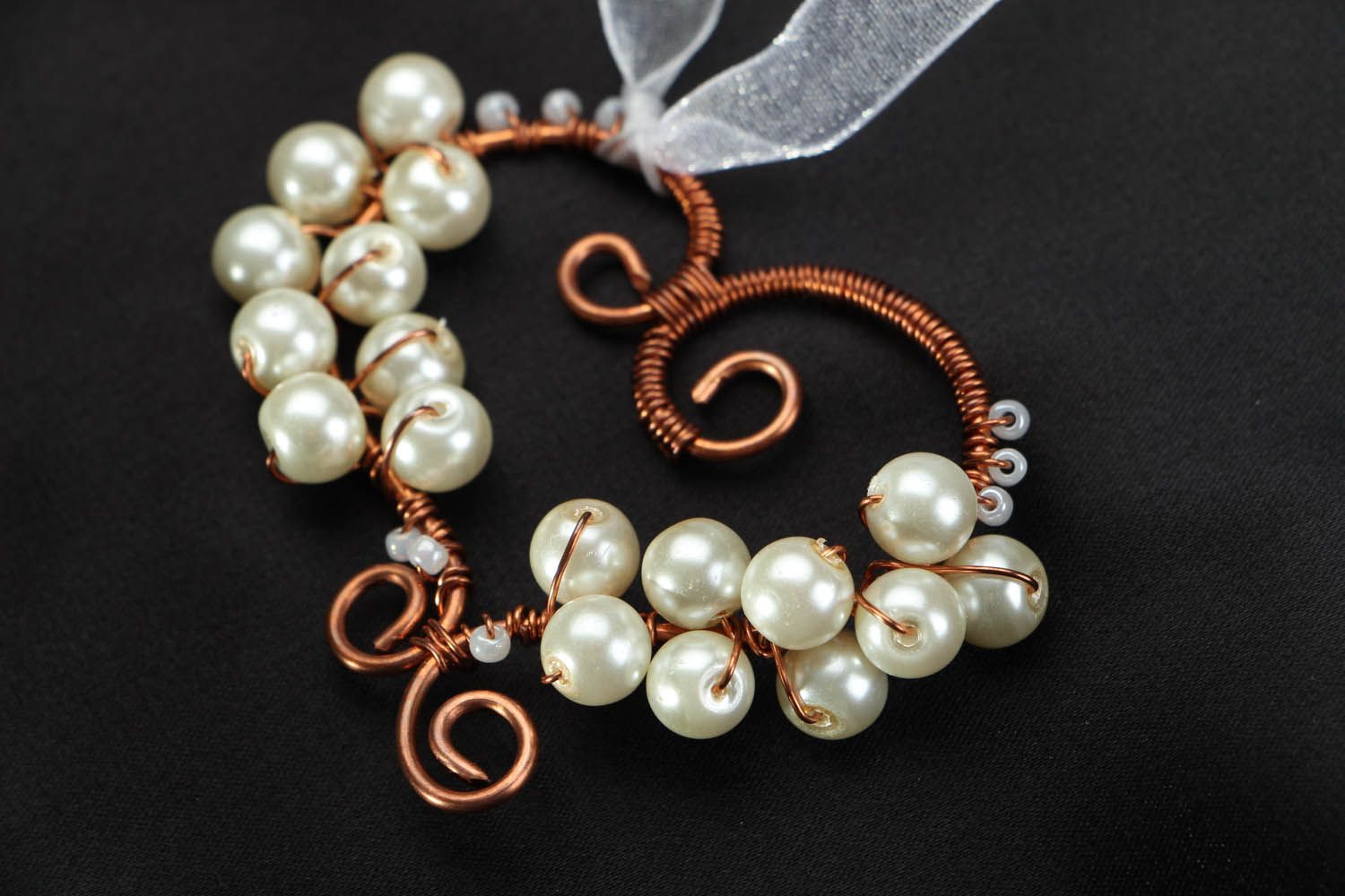 Pendant with pearl beads photo 3
