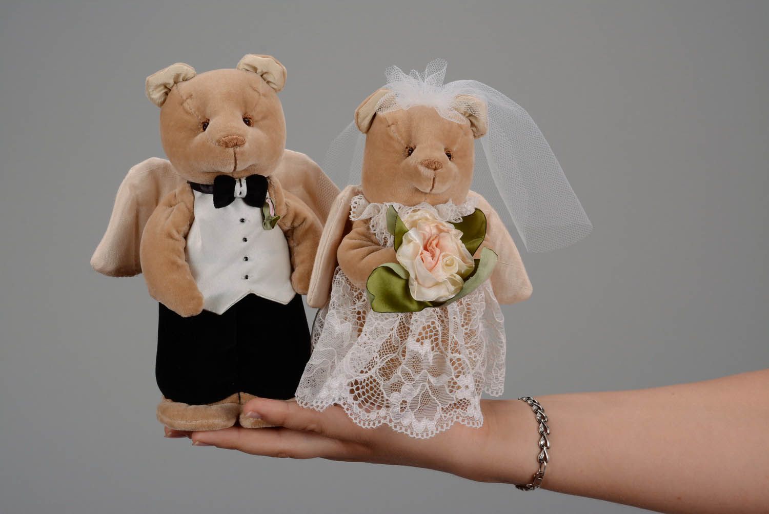 Casal de brinquedos para casamento Ursos foto 3