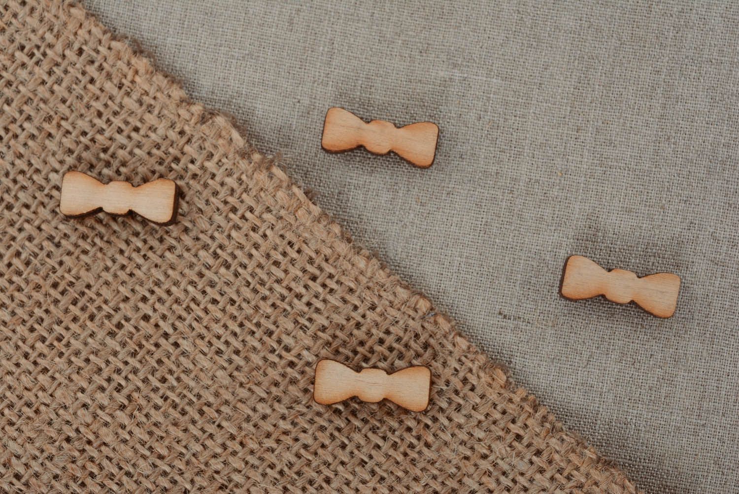 Wooden elements for scrapbooking Bow Ties photo 2
