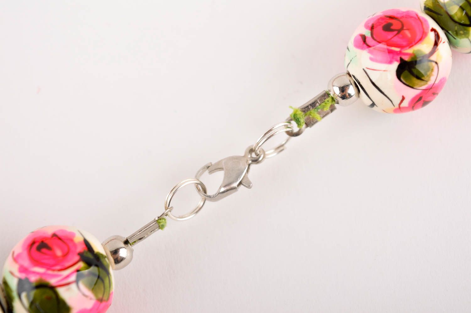 Collier floral Bijou fait main en céramique design romantique Cadeau femme photo 4