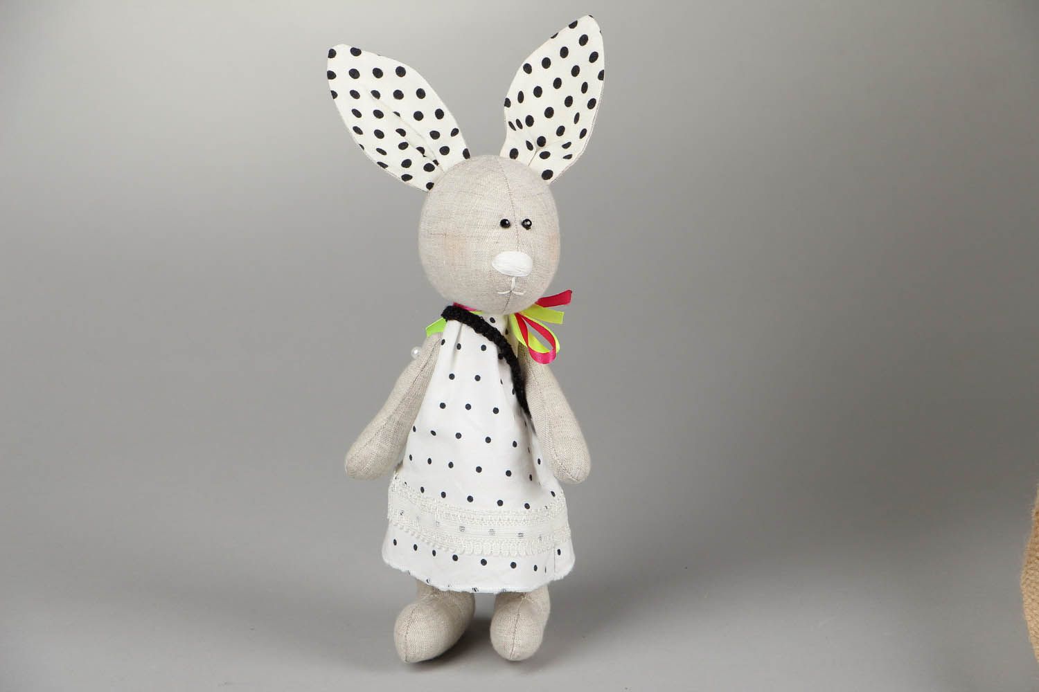 Decorative soft toy Bunny-fashionista photo 1