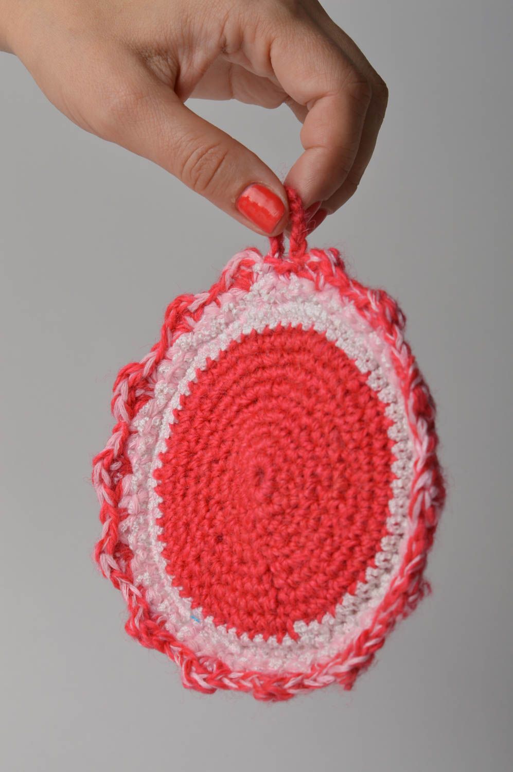 Manique originale Accessoire de cuisine fait main Déco cuisine tricot au crochet photo 2