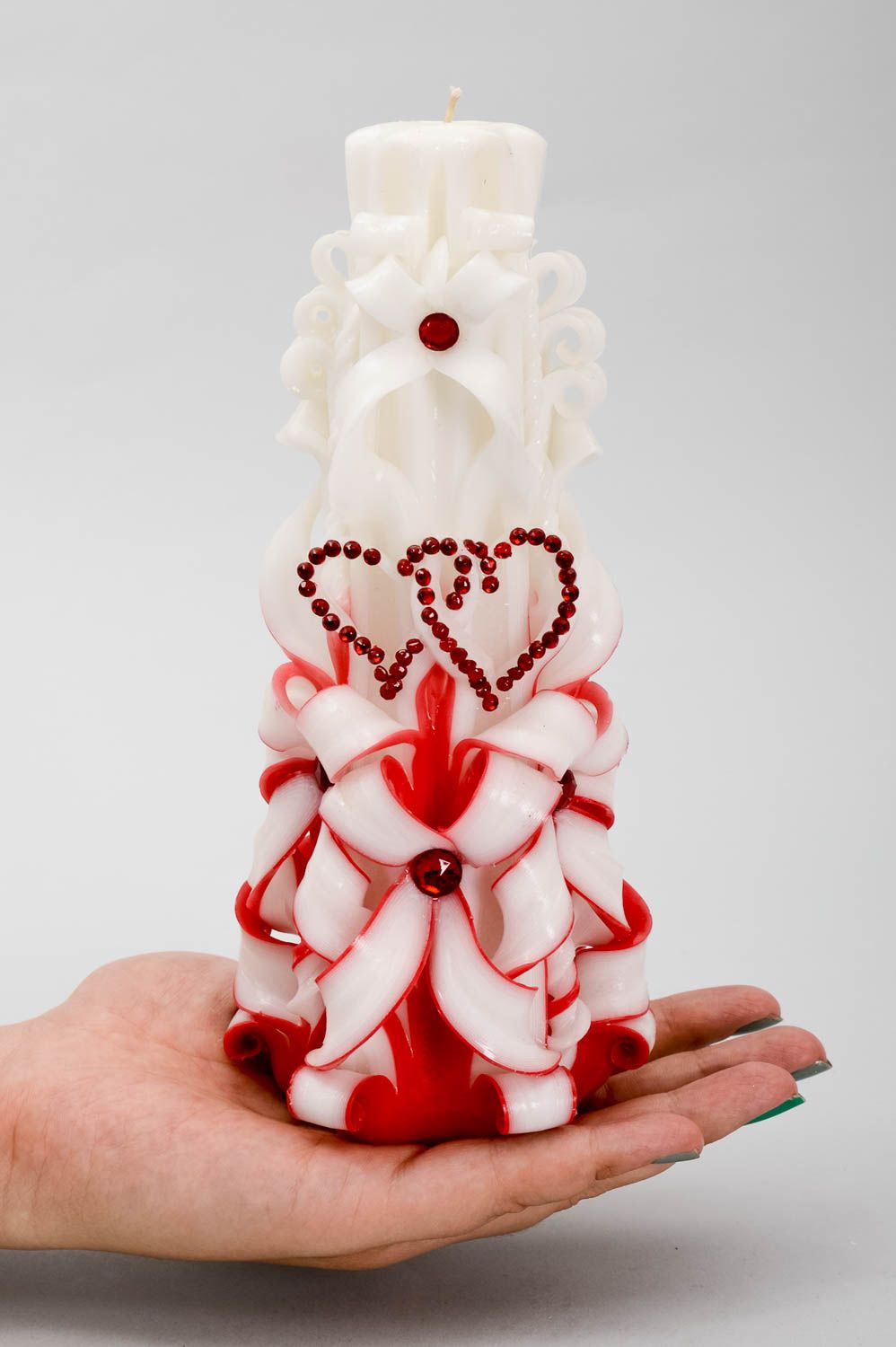 Резная свеча ручной работы свеча свадебная аксессуар для свадьбы страсть фото 5