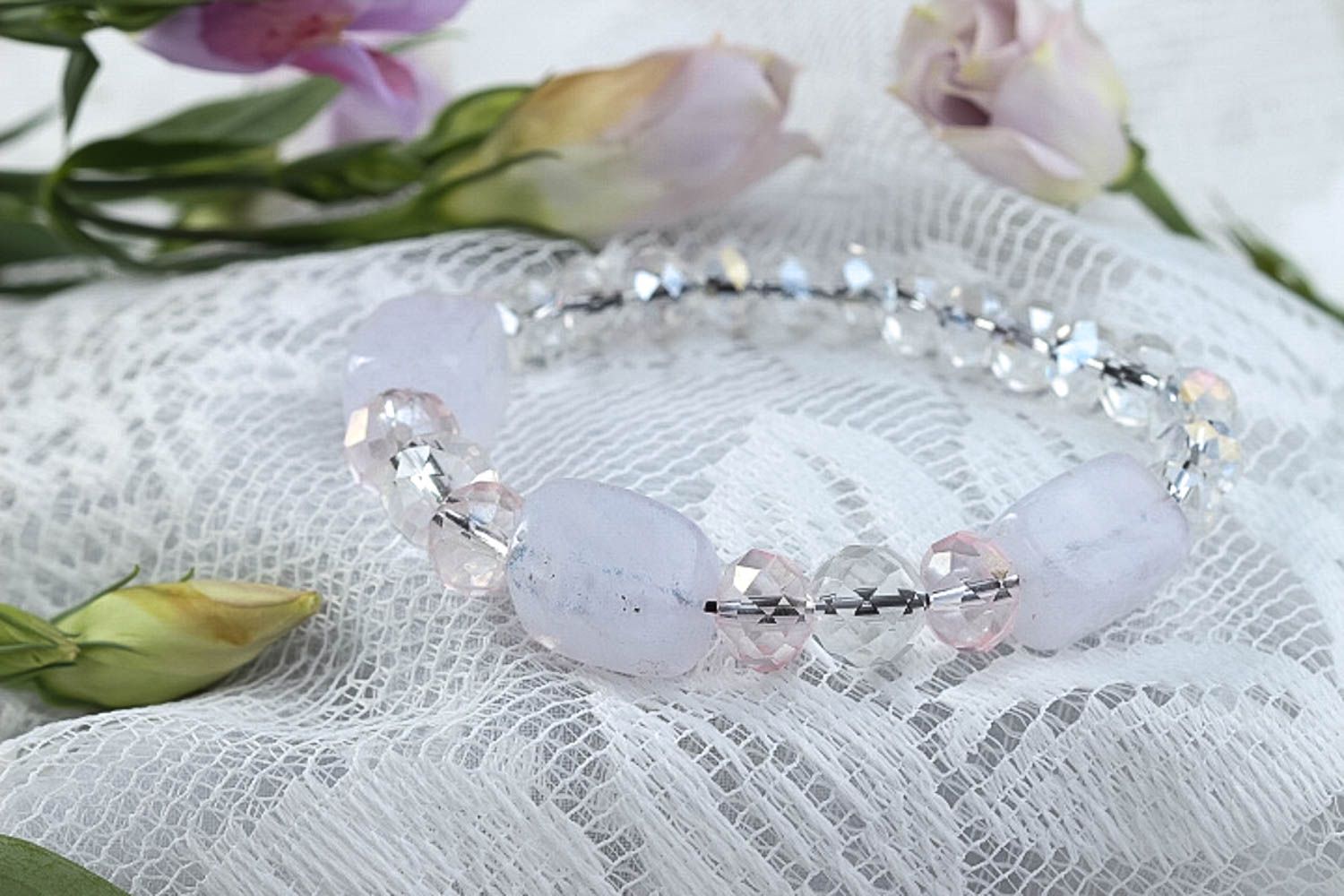 Stylish handmade glass bead bracelet handmade jewellery fashion trends photo 1