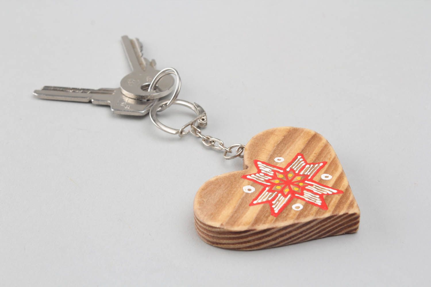 Schlüsselanhänger aus Holz foto 1