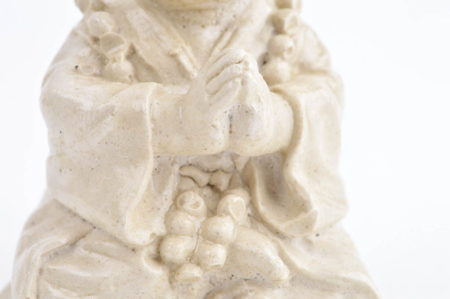 Figura de yeso artesanal con forma de monje decoración de hogar regalo original foto 4