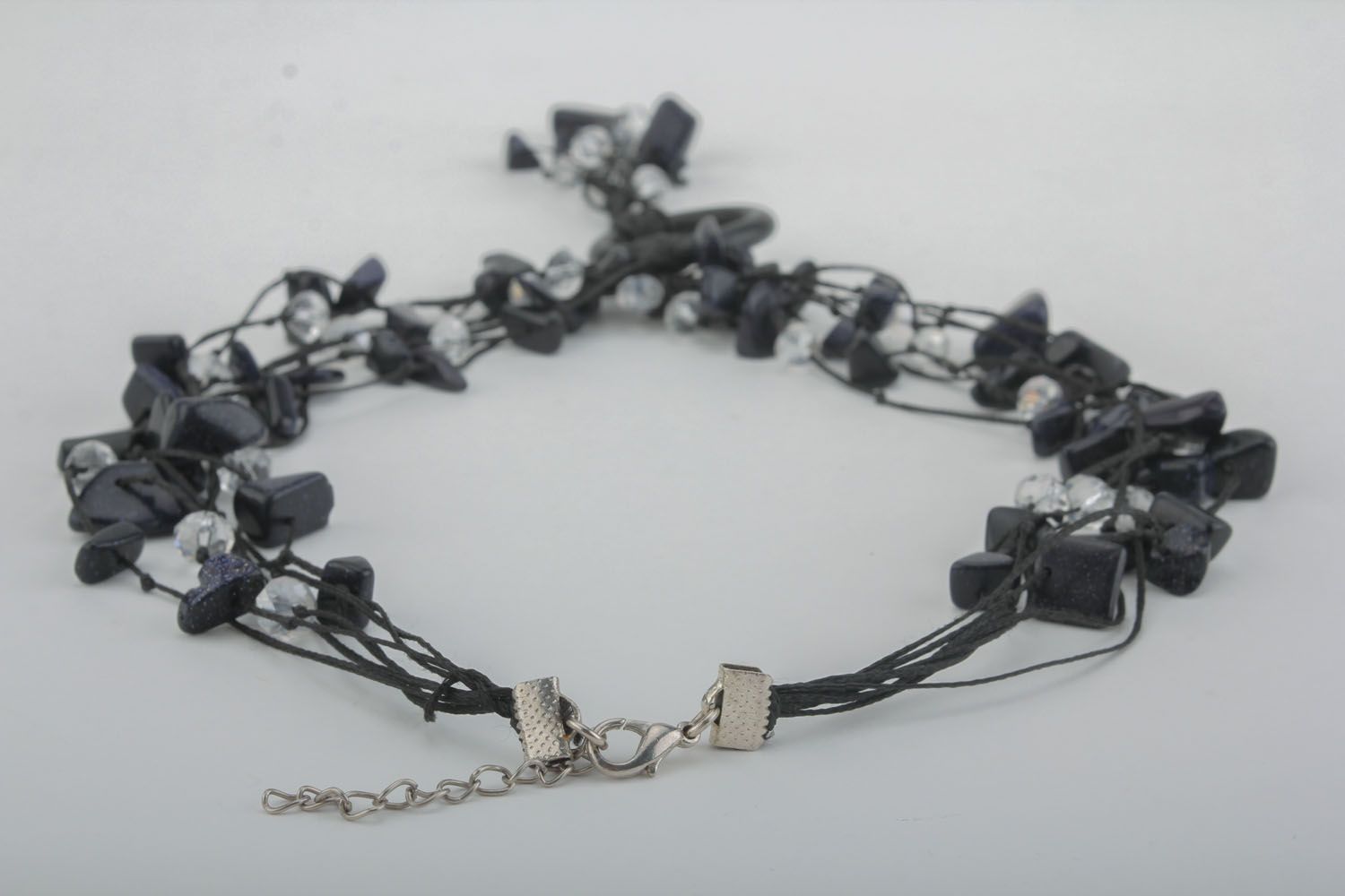 Multi-row necklace with aventurine photo 2