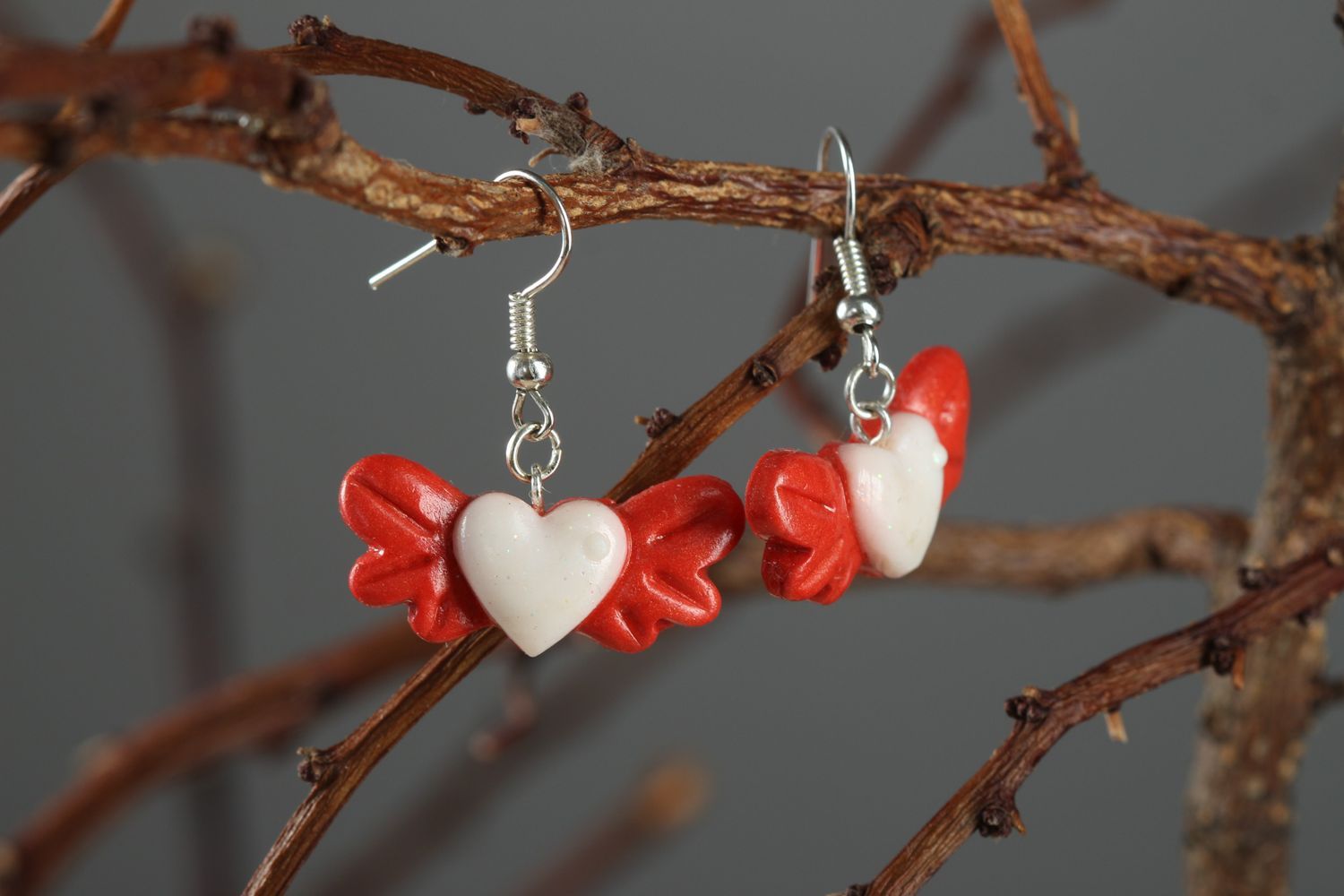 Handmade dangling earrings designer beautiful earrings fashionable hearts photo 1