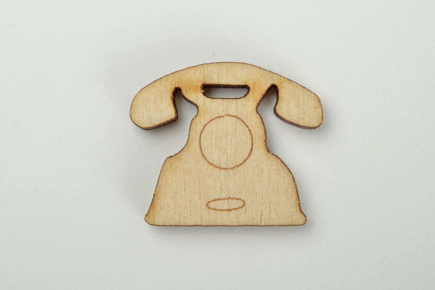 Handgemachte Holzrohling zum Bemalen Miniatur Figur Haustelefon Holz Figur foto 4