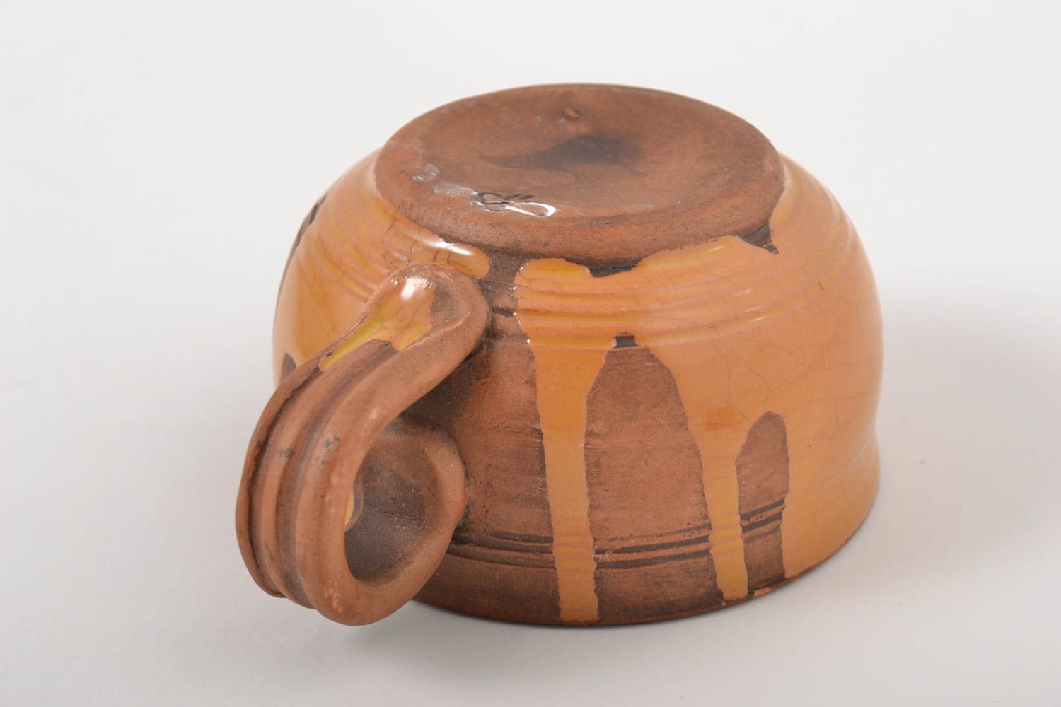 Tee Tasse Handarbeit Keramik Geschirr Küchen Zubehör originelles Geschenk grell foto 3