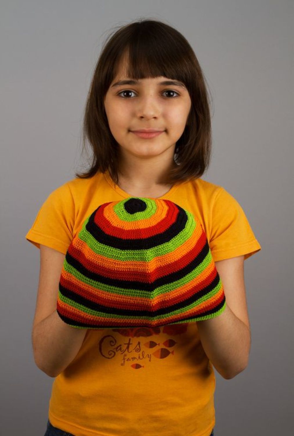 Bonnet d'enfant demi-saison multicolore photo 4