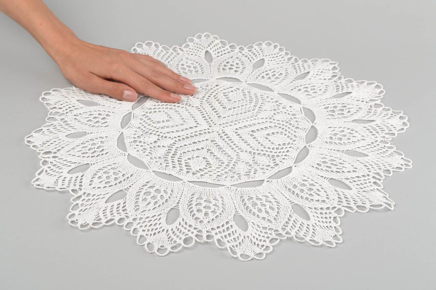 Handmade crocheted napkin knitted napkin for table home textiles decor ideas photo 2