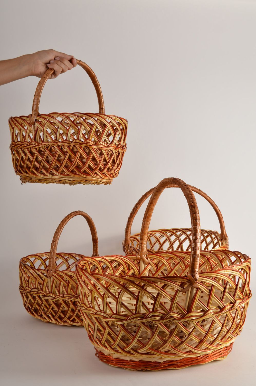 BUY Handmade cute designer baskets woven decorative elements 4 present