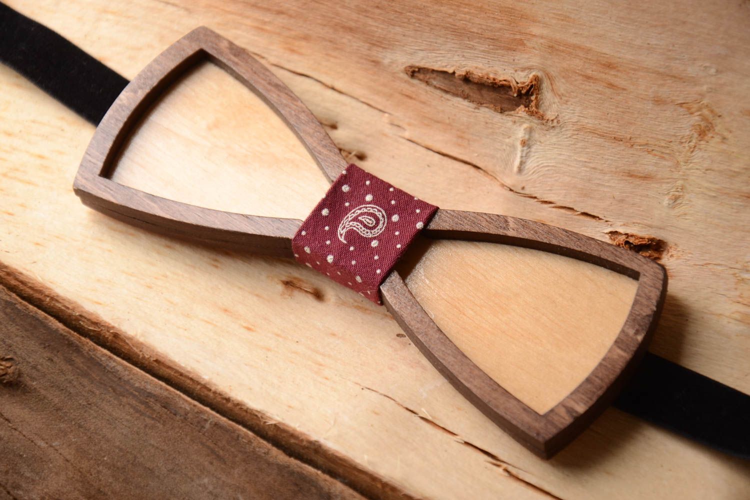 Handmade bow tie wooden bow tie designer accessories unique gifts wood bow photo 1