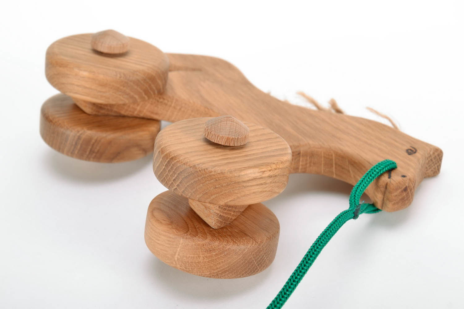 Деревянная игрушка-каталка Конек фото 5