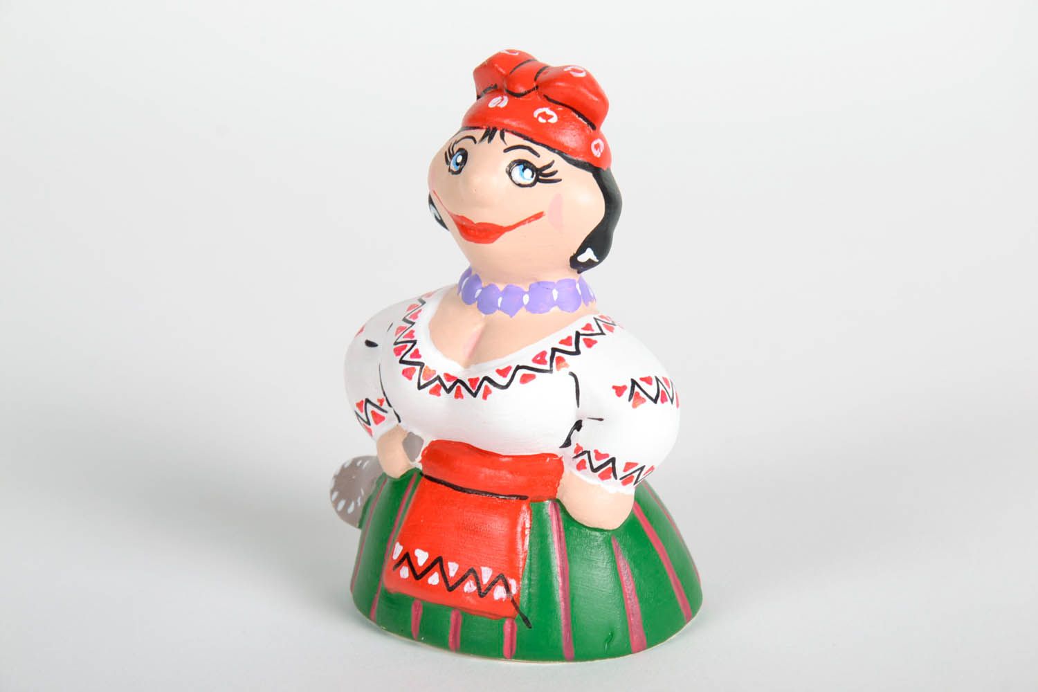 Homemade ceramic statuette The Ukrainian Girl photo 3