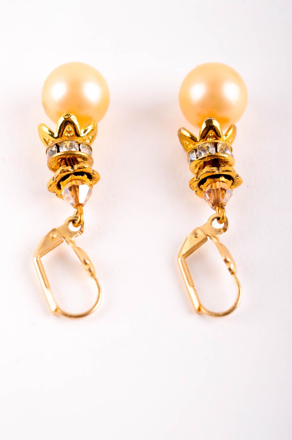Boucles d'oreilles perles Bijou fait main design original Accessoire femme photo 4