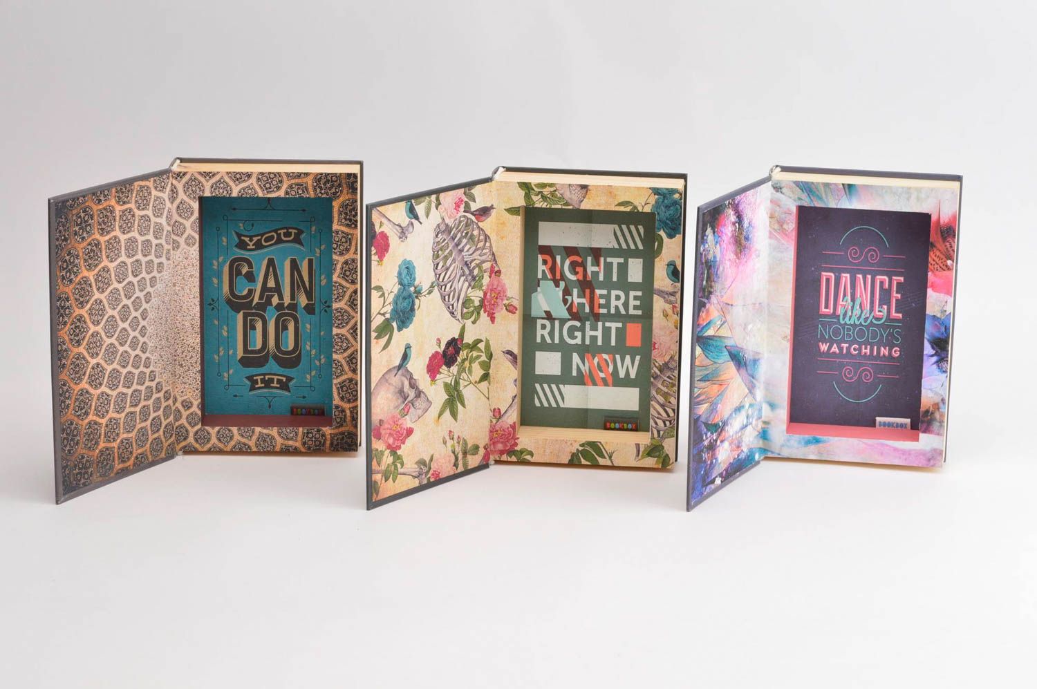 Designer jewelry box book for money secret box wooden handmade coffret photo 5