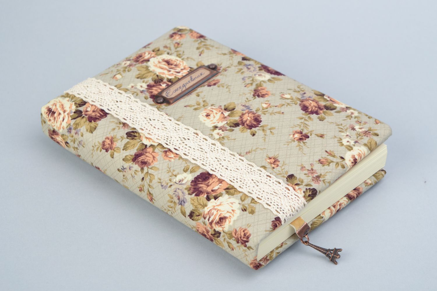 Handmade notebook with fabric cover photo 5