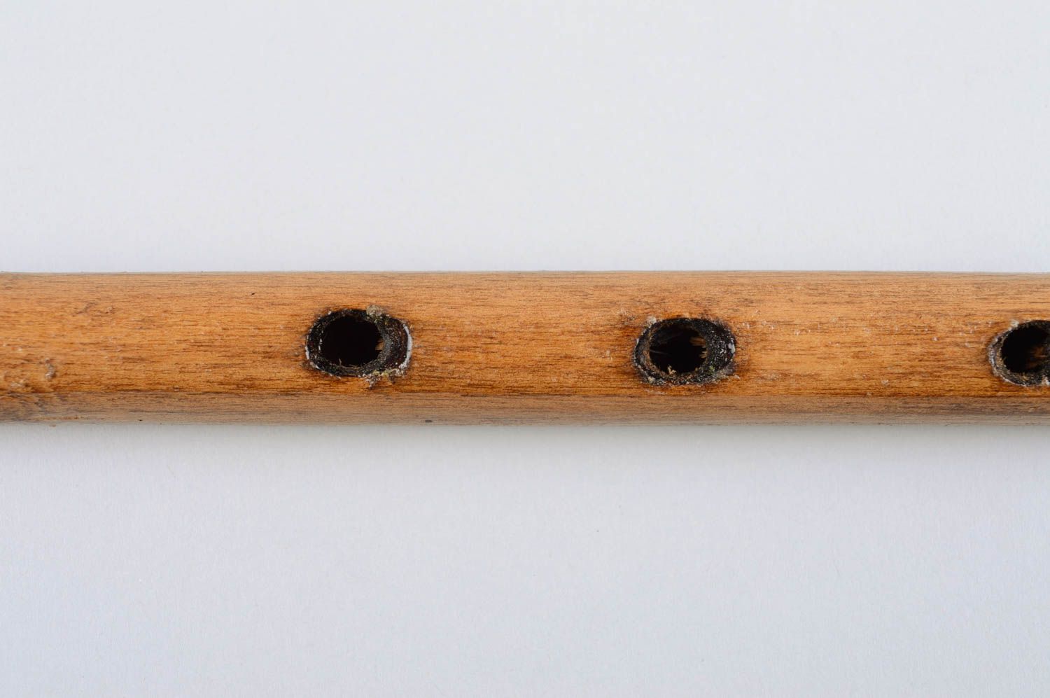 Flöte aus Holz handmade Blasinstrument aus Holz Wohn Accessoire Haus Deko foto 5